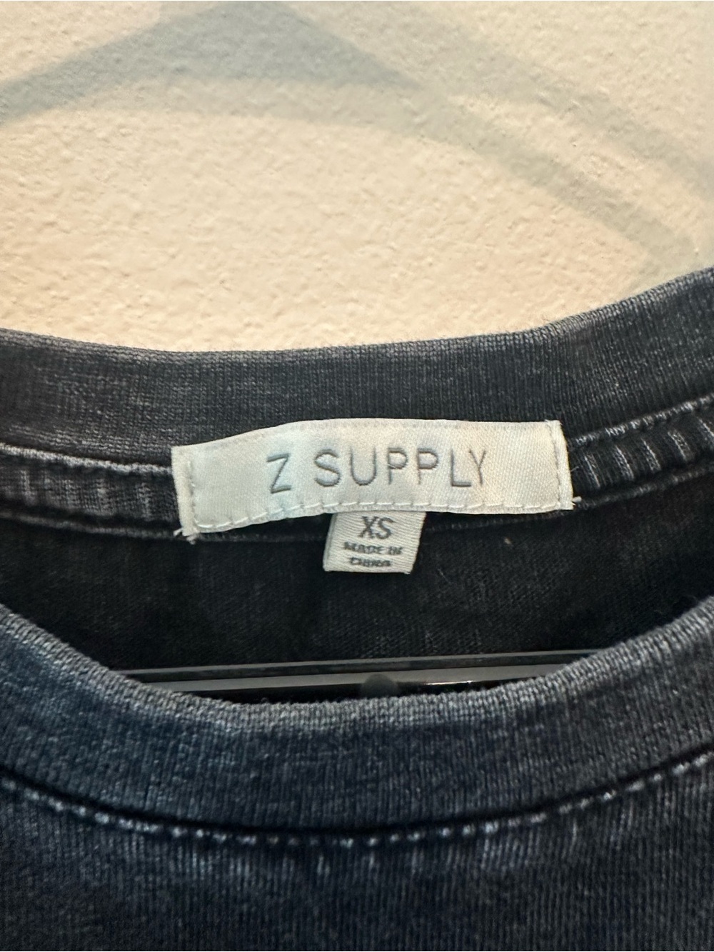 Z Supply Washed Black Cropped Tank - Picture 2 of 2